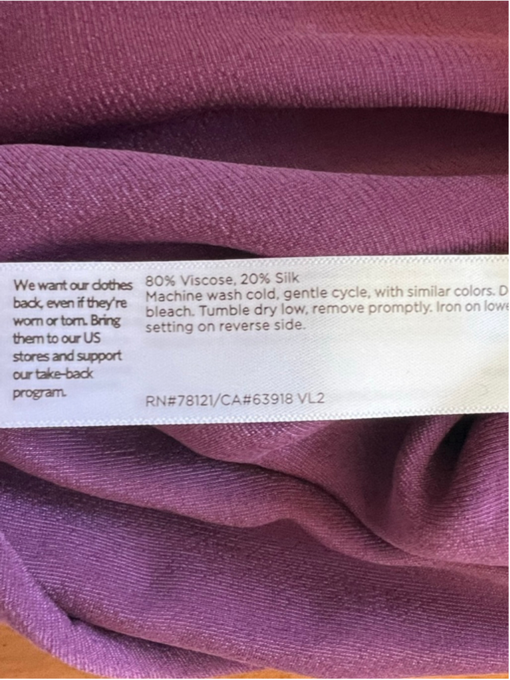 New EILEEN FISHER Velvet Button Down Shirt 1X Purple - Picture 6 of 6